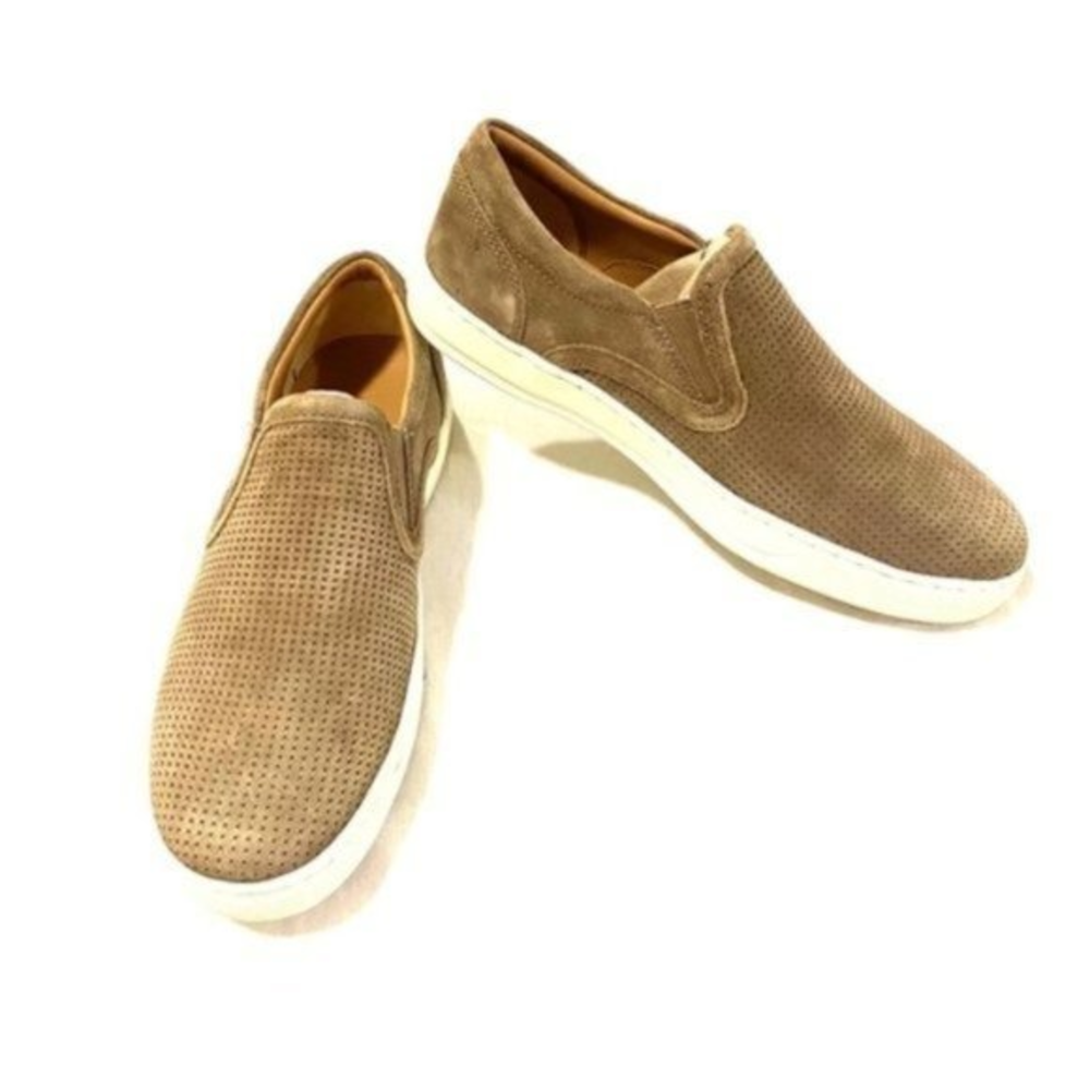 NWT Vince Ace Perforated Suede Slip‎ On Sneakers Size 7